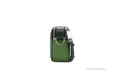 Marc Jacobs The Studded Snapshot Saffiano Leather Fern Green Shoulder Handbag