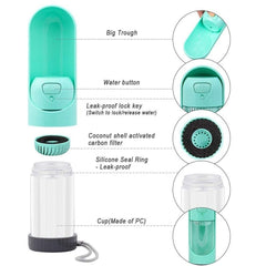 Portable Filtered Dog Drinker Bottle